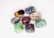 Load image into Gallery viewer, Fluorescent Tumbled Gemstone Bag - 7 Glowing Gemstones