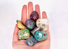 Load image into Gallery viewer, Fluorescent Tumbled Gemstone Bag - 7 Glowing Gemstones