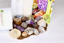 Load image into Gallery viewer, Mine Mania 16oz Jar Kit - Gem Mining - Amethyst, Calcite, Kyanite, Garnet