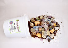 Load image into Gallery viewer, Mine Mania Gallon Bucket - Gem Mining - Amethyst, Calcite, Kyanite, Garnet