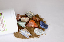 Load image into Gallery viewer, Funky Fluorescents 16 Ounce Gem Mining Bucket - UV Reactive Stones - Jar, Kit and/or Light