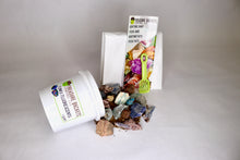 Load image into Gallery viewer, Funky Fluorescents Quart Gem Mining Bucket - UV Reactive Stones - Bucket, Kit and/or Light
