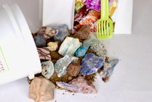 Load image into Gallery viewer, Funky Fluorescents Quart Gem Mining Bucket - UV Reactive Stones - Bucket, Kit and/or Light