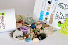 Load image into Gallery viewer, Mystery Bucket Kit - 16oz Jar (Gemstones, Fossils & More)