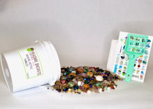 Load image into Gallery viewer, Krystal Kettle Tumbled Gem Mining Bucket Kit - Gallon