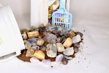 Load image into Gallery viewer, Mine Mania Gallon Bucket Kit - Gem Mining - Amethyst, Calcite, Kyanite, Garnet
