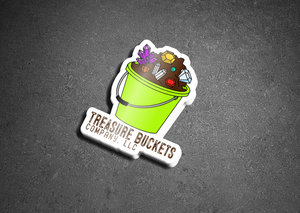 Treasure Buckets Company Logo Sticker